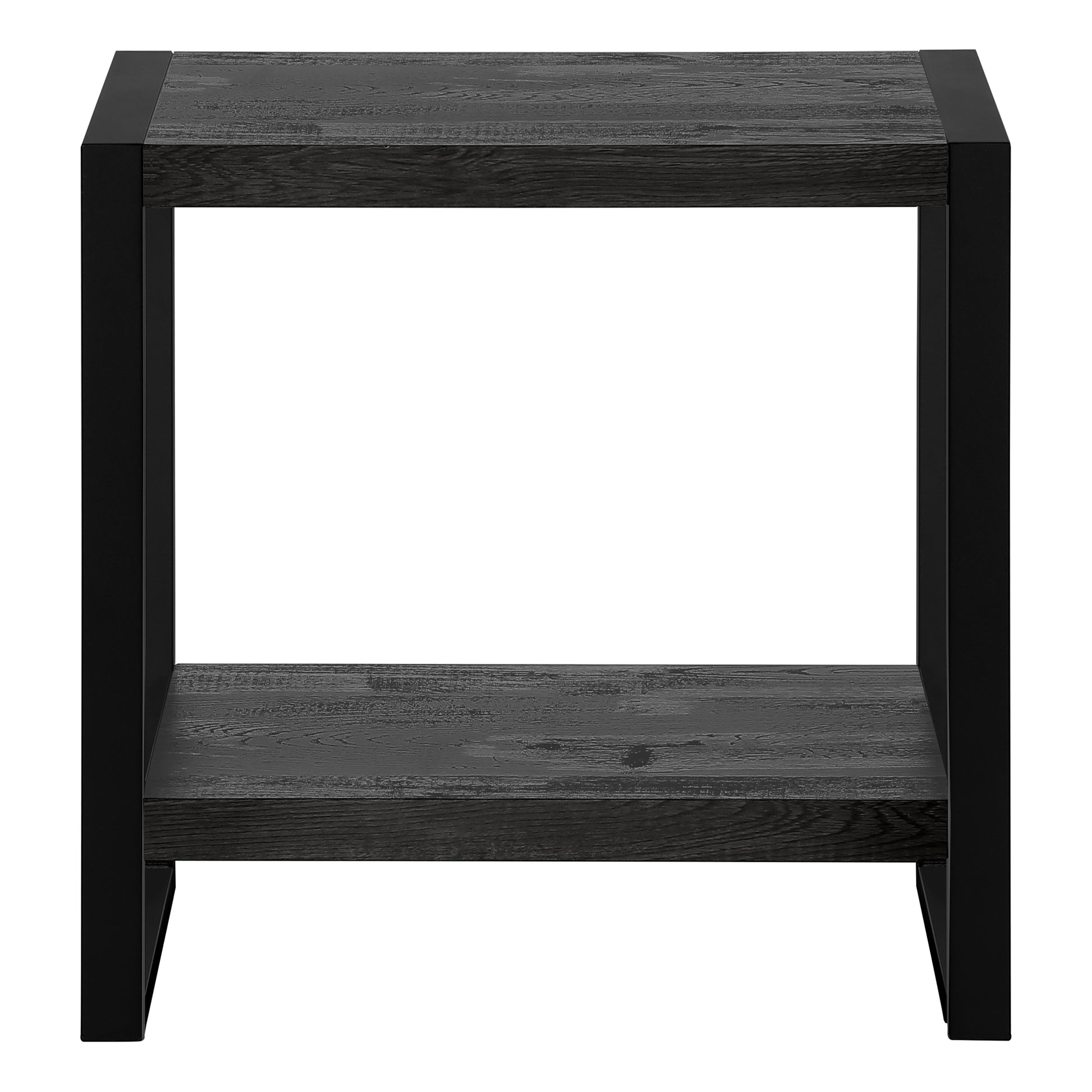 Black Accent Table - 2 Tier MDF Side Table