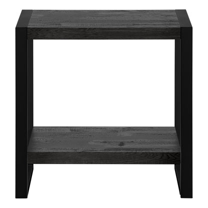 Black Accent Table - 2 Tier MDF Side Table