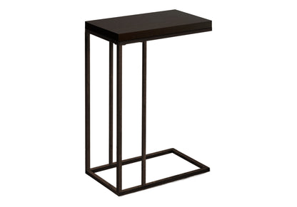 Espresso C-Shaped End Table - Bedroom Side Table