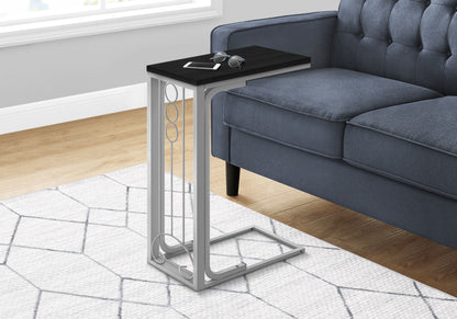 Small Black Accent Table - MDF & Metal