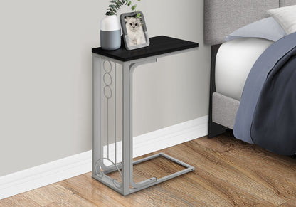 Small Black Accent Table - MDF & Metal