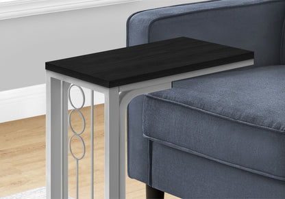 Small Black Accent Table - MDF & Metal