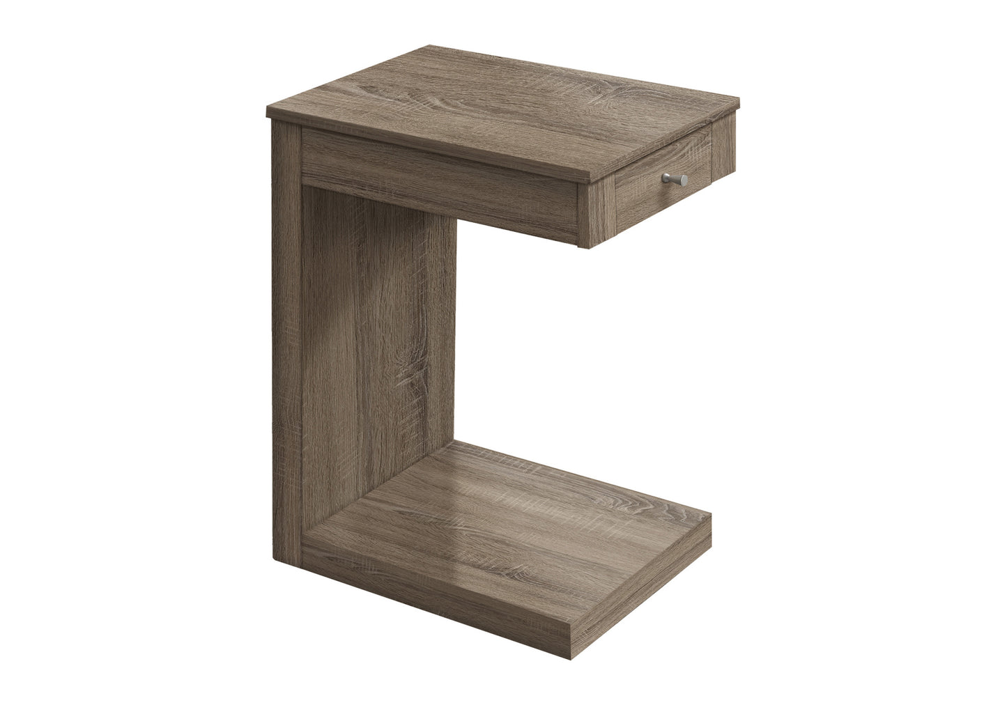 Taupe Particle Board Accent Table - 12 x 18.25 x 24 Inches