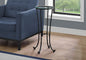 Black Hammered Metal Accent Table - 28.5" Height for Living Room