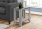 Grey Accent Table - 23.75" Modern Side Table