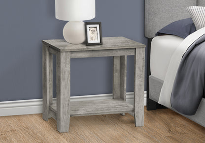 Grey Accent Table - 23.75" Modern Side Table