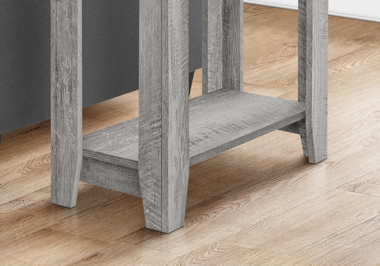 Grey Accent Table - 23.75" Modern Side Table