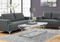 44" White Metal Coffee Table - Modern Living Room Table