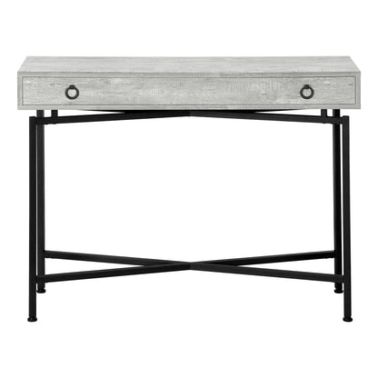 Grey Entryway Accent Table with Storage Drawer for Living Room