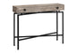Accent Table, Console, Entryway, Narrow, Sofa, Storage Drawer, Living Room, Bedroom, Beige Laminate, Black Metal, Contemporary, Modern
