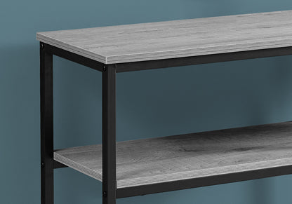 Grey MDF Console Table - 42" Storage Table for Living Room