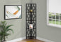 Bookshelf, Bookcase, Etagere, Corner, 4 Tier, 62"h, Office, Bedroom, Brown Laminate, Black Metal, Contemporary, Modern