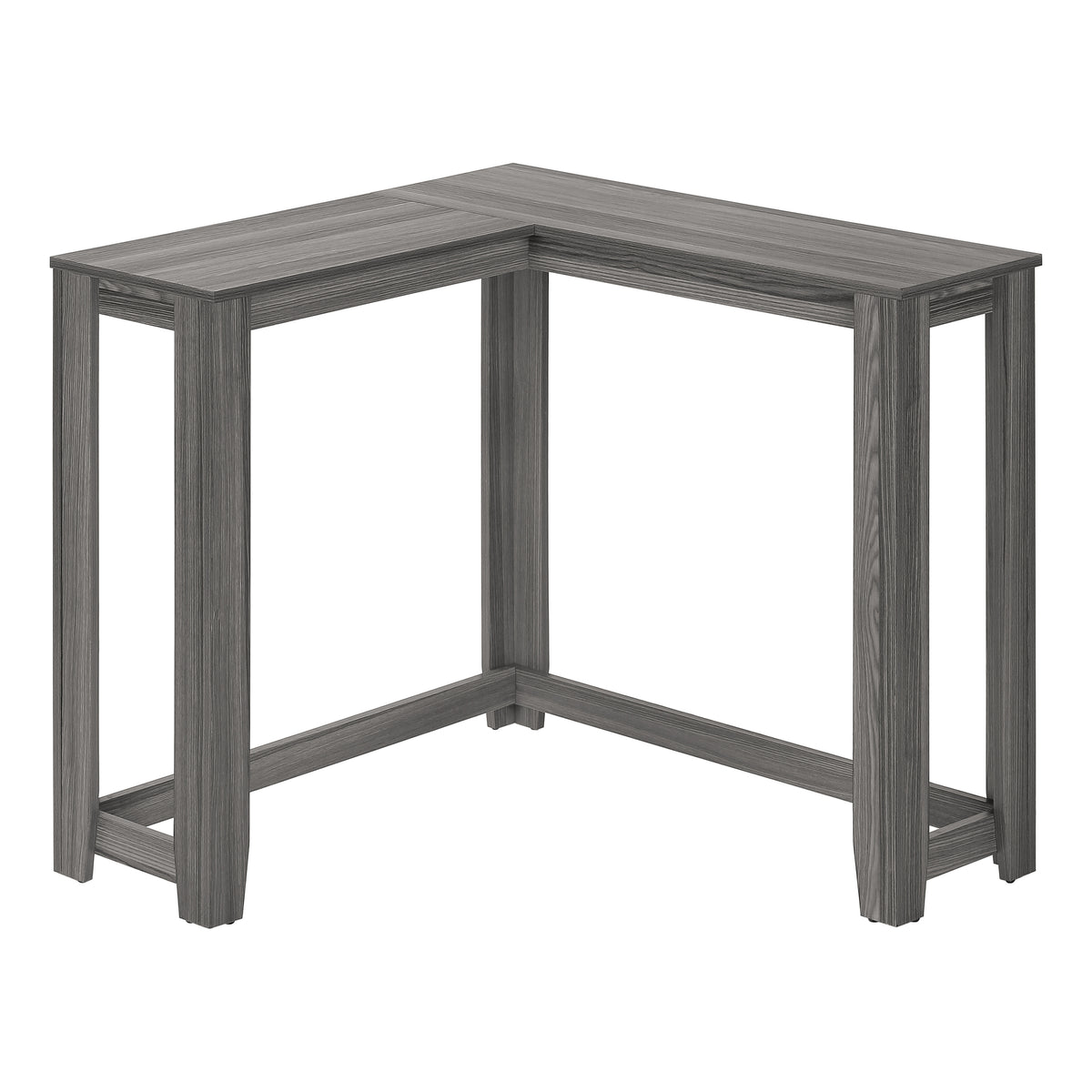 Grey Corner Entryway Table - 35.5" L x 11.75" D for Living Room