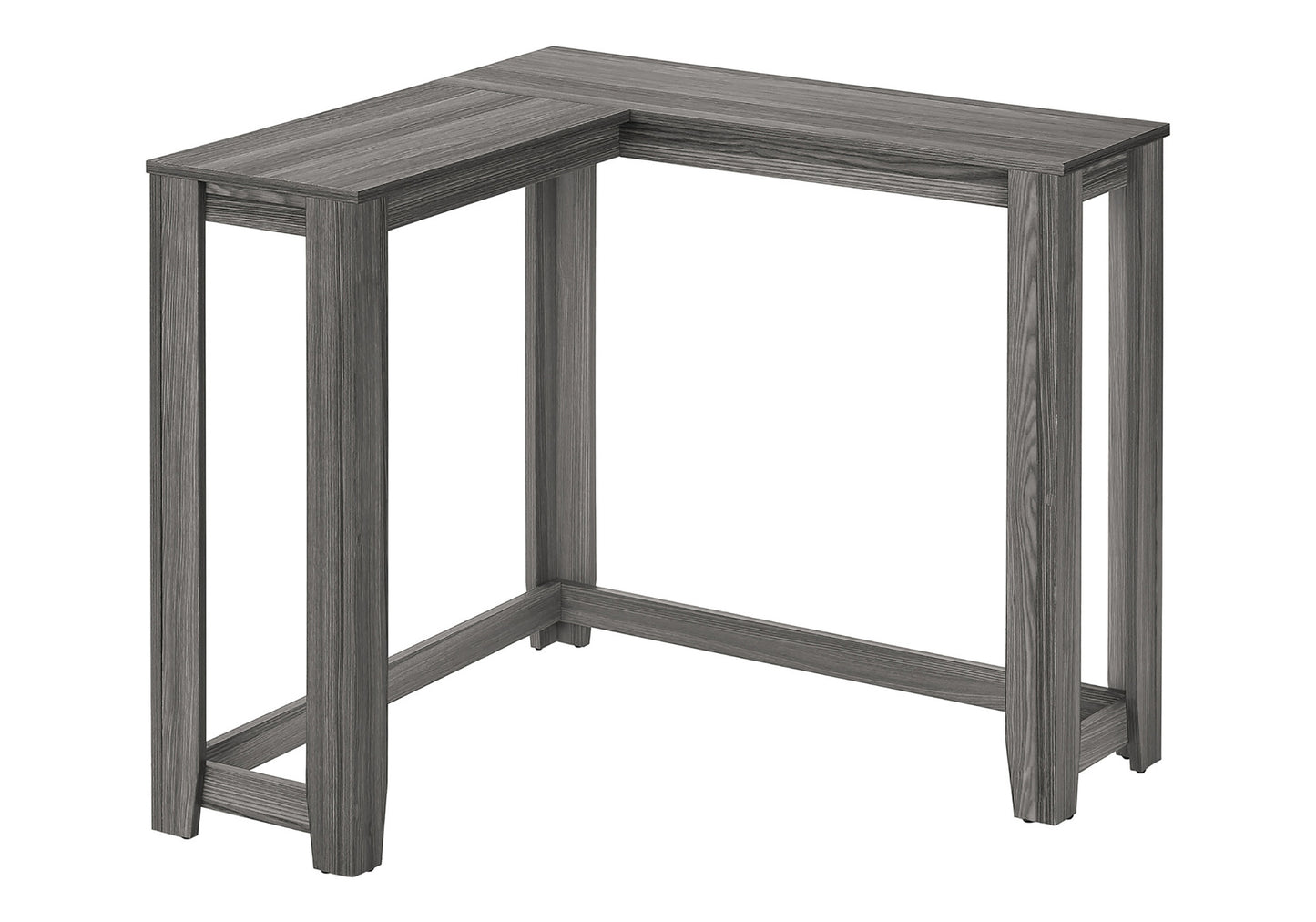 Accent Table, Console, Entryway, Narrow, Corner, Living Room, Bedroom, Grey Laminate, Contemporary, Modern
