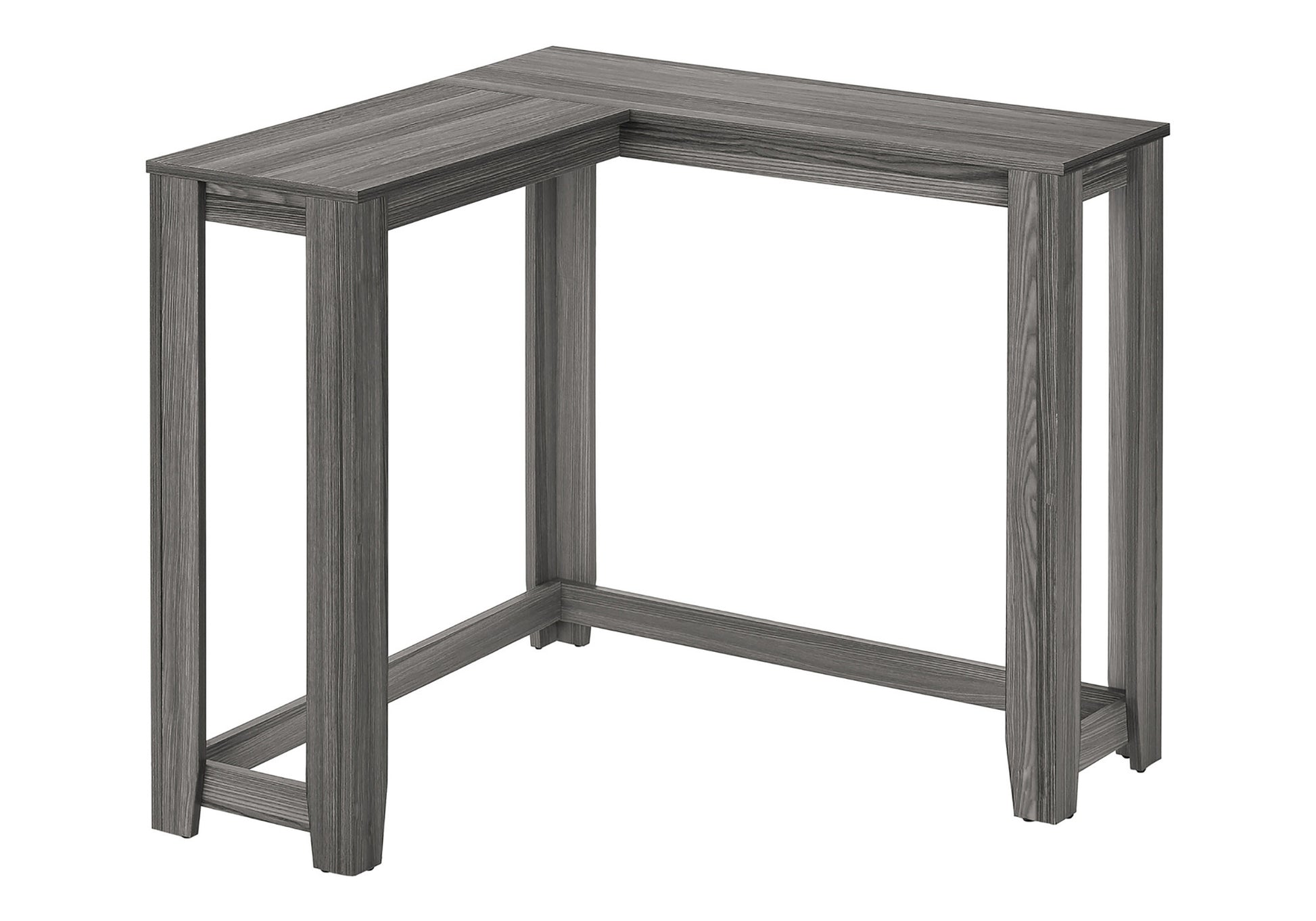 Accent Table, Console, Entryway, Narrow, Corner, Living Room, Bedroom, Grey Laminate, Contemporary, Modern