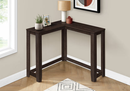 Espresso Corner Entryway Table - 35.5" L x 11.75" D