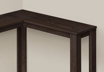 Espresso Corner Entryway Table - 35.5" L x 11.75" D
