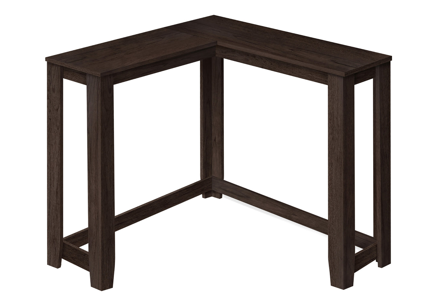 Accent Table, Console, Entryway, Narrow, Corner, Living Room, Bedroom, Brown Laminate, Contemporary, Modern