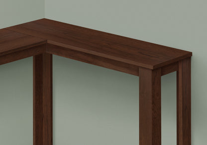35.5" Cherry Corner Entryway Table - Modern Console Table