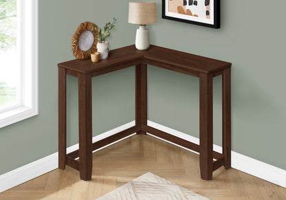 35.5" Cherry Corner Entryway Table - Modern Console Table