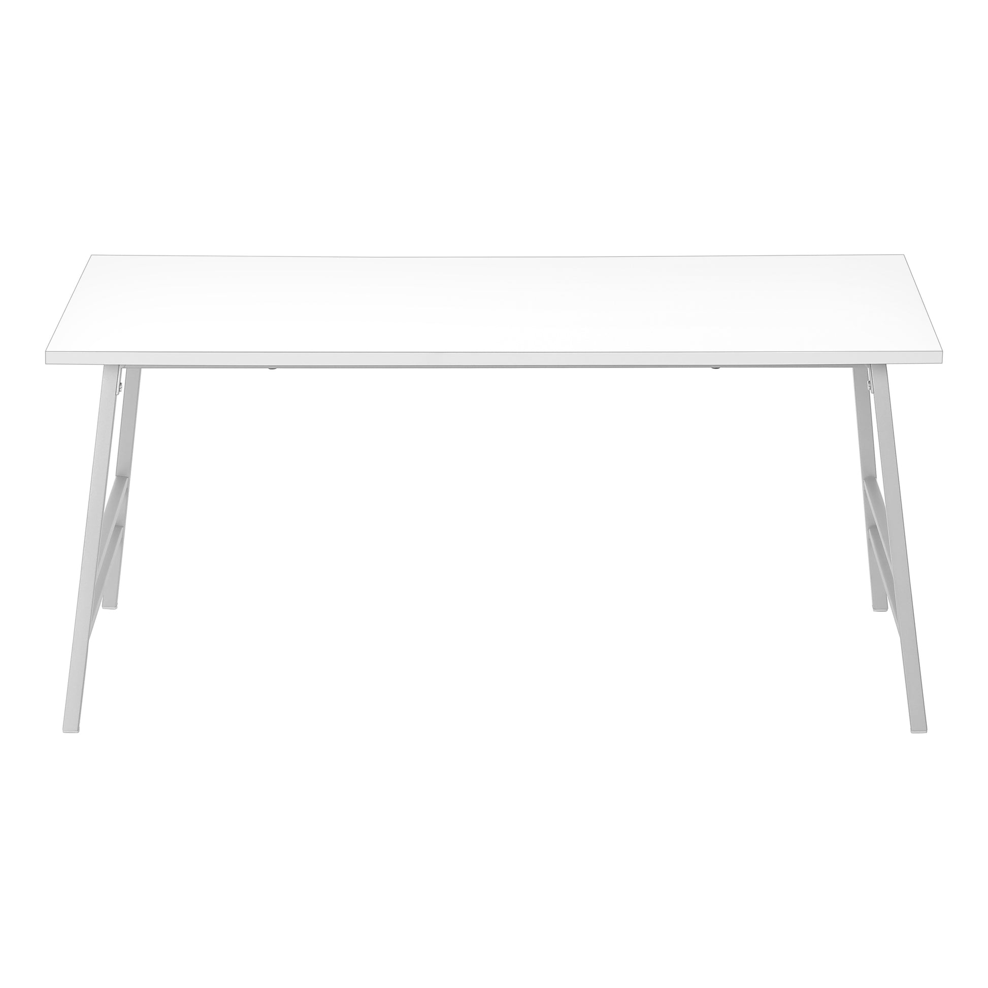 White Rectangular Coffee Table - 40" Modern Accent Table