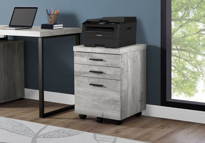 File Cabinet, Rolling Mobile, Storage Drawers, Printer Stand, Office, Work, Grey Laminate, Contemporary, Modern
