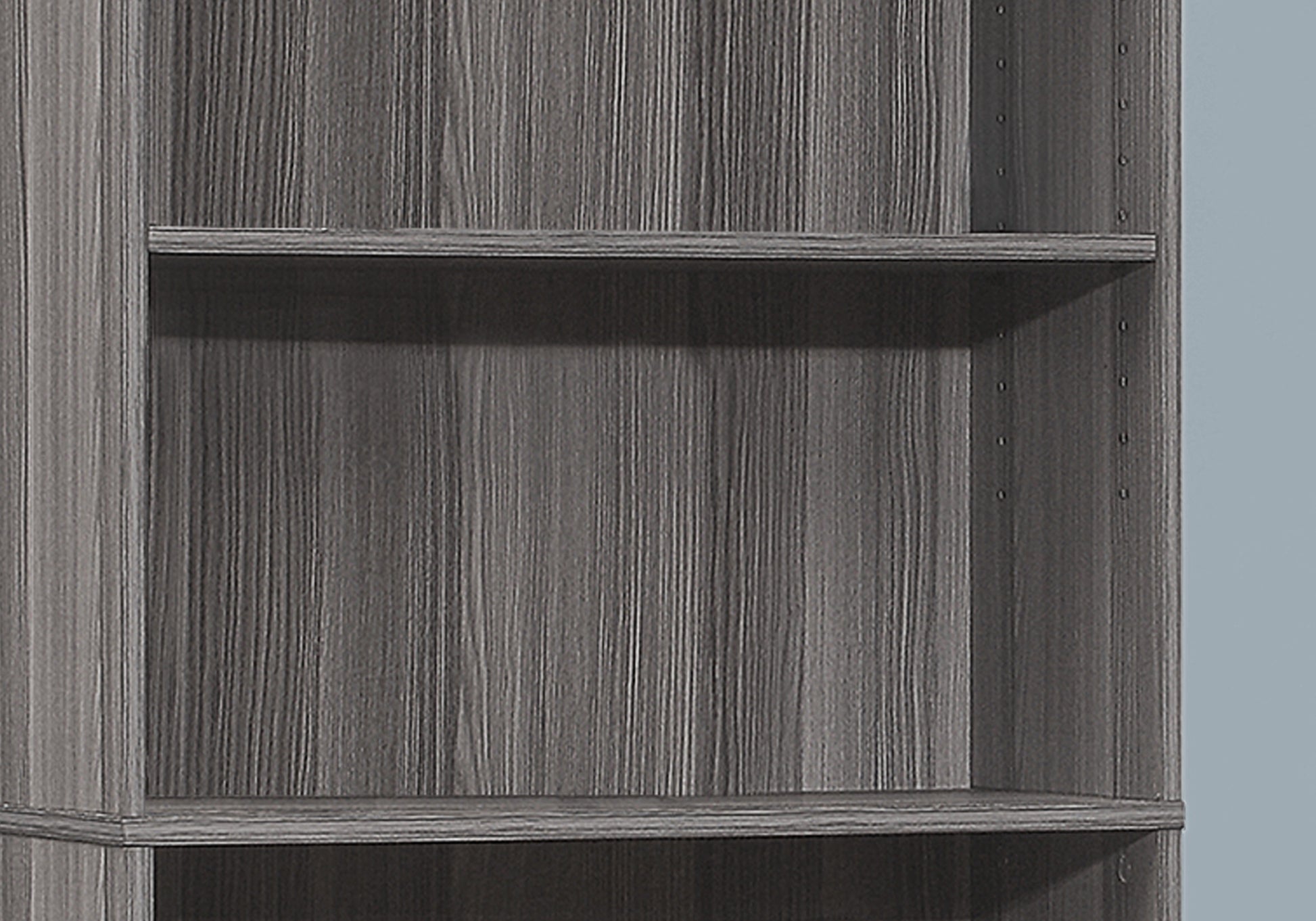 Grey Bookshelf Unit - 72" Tall Display Shelves