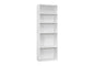 Bookshelf, Bookcase, 6 Tier, 72"h, Office, Bedroom, White Laminate, Transitional