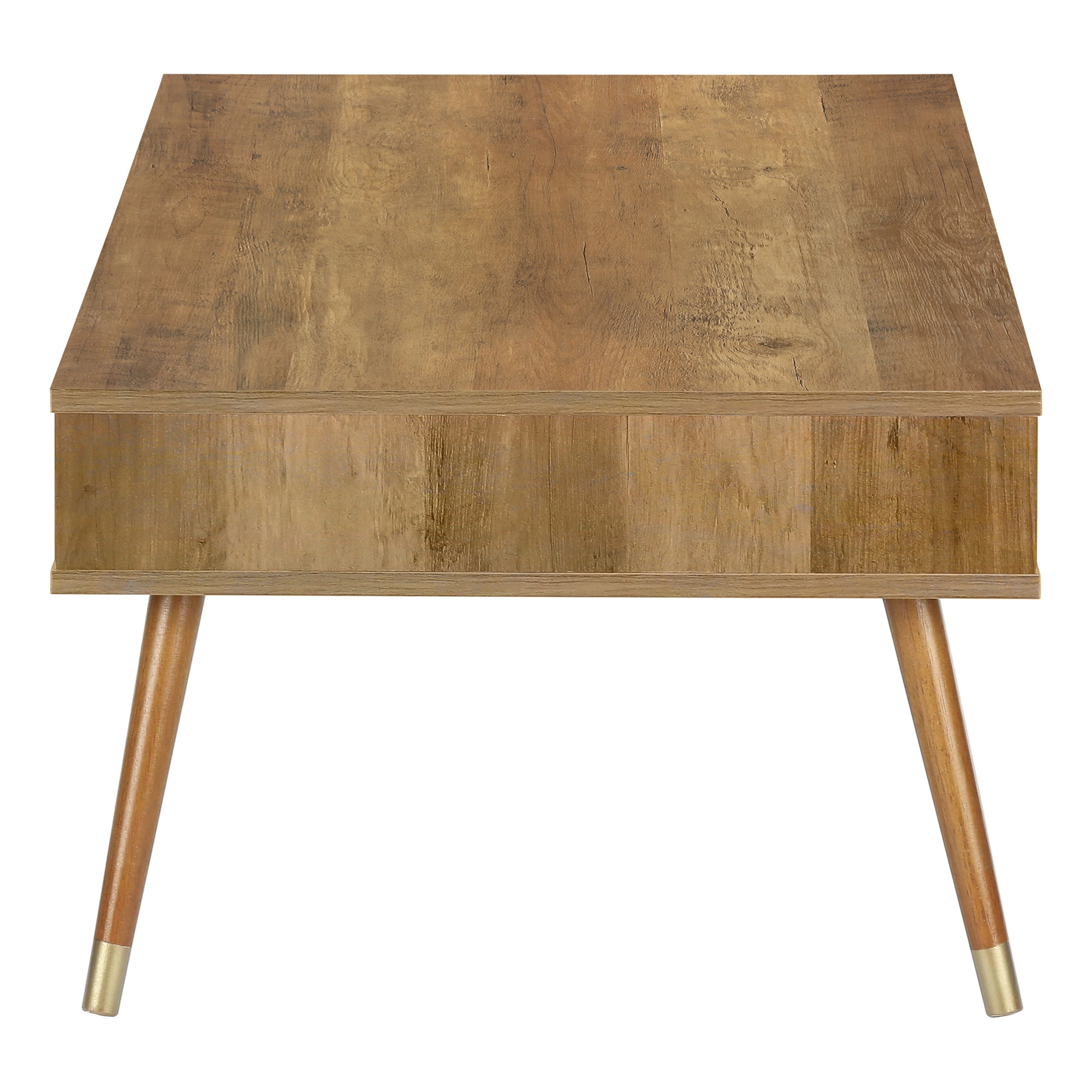 Walnut Storage Coffee Table - Mid-Century Style, 44" L