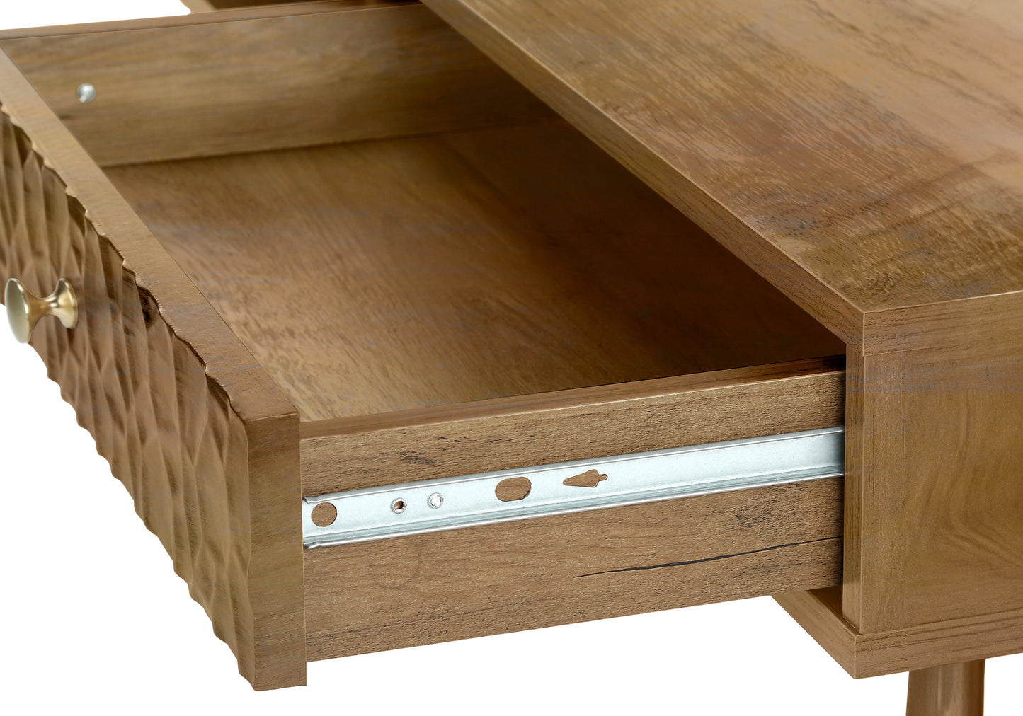 Walnut Storage Coffee Table - Mid-Century Style, 44" L