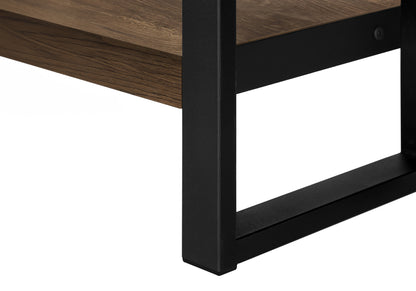 Brown Accent Table with Shelf - 23.75" L x 12" W