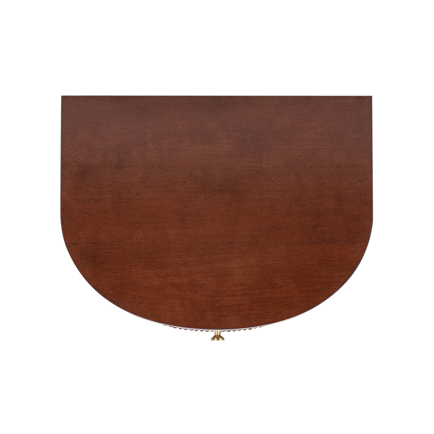 Dark Brown Wood Side Table - 2 Drawers 18.5"