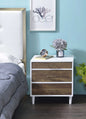 Lurel White & Weathered Oak Finish Accent Table