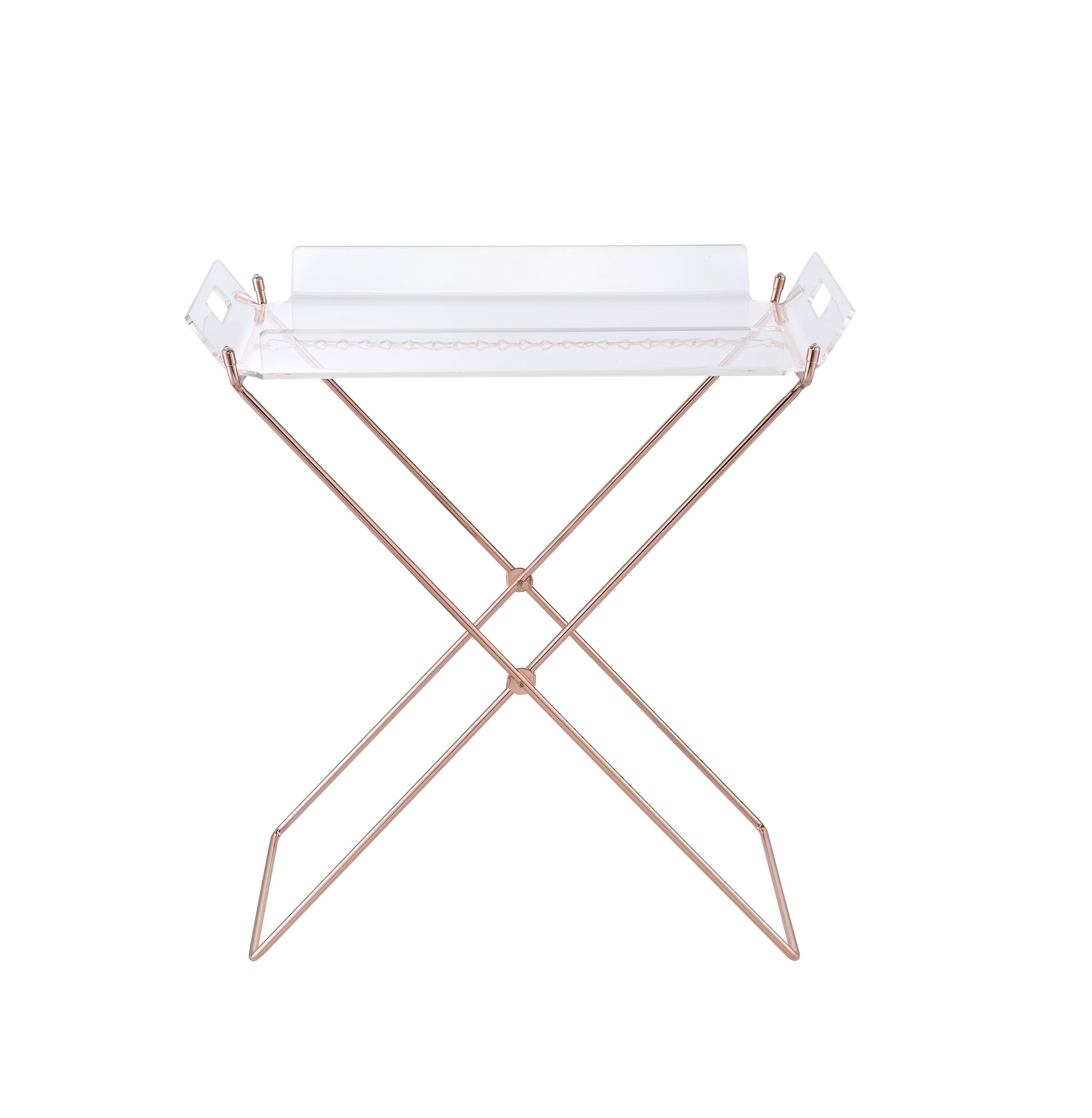 Clear Acrylic Tray Table - 16" x 22" Dining Table