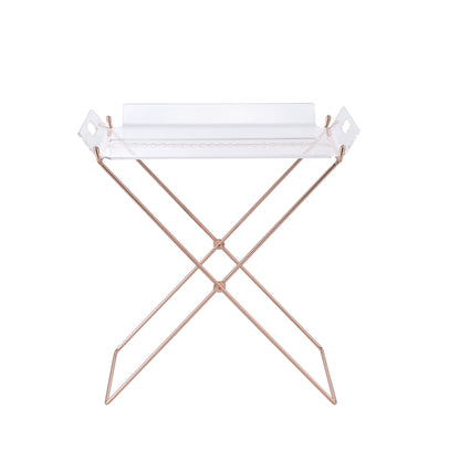 Clear Acrylic Tray Table - 16" x 22" Dining Table