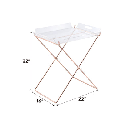 Clear Acrylic Tray Table - 16" x 22" Dining Table