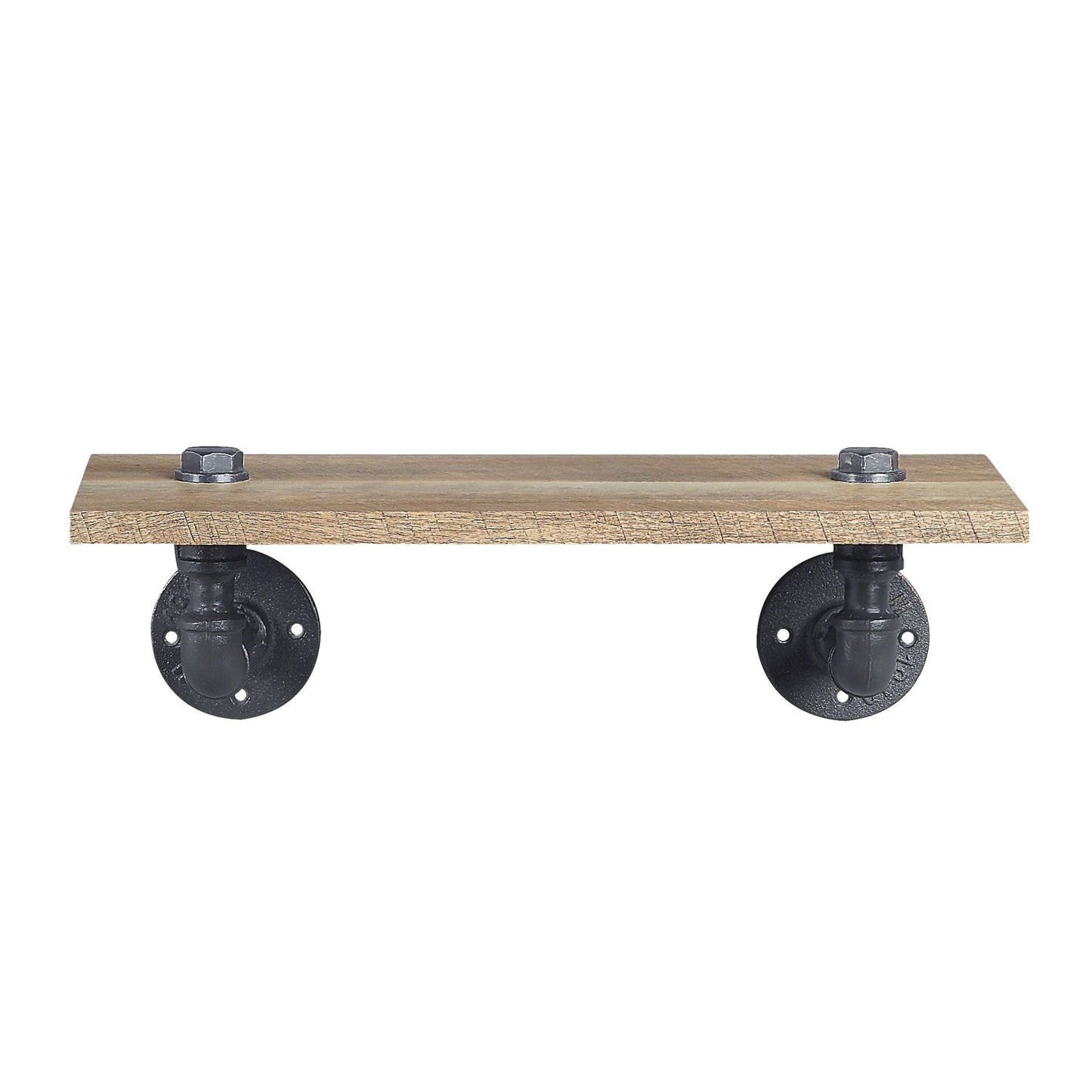 Black Oak Wall Shelf Unit - 18" Display Rack