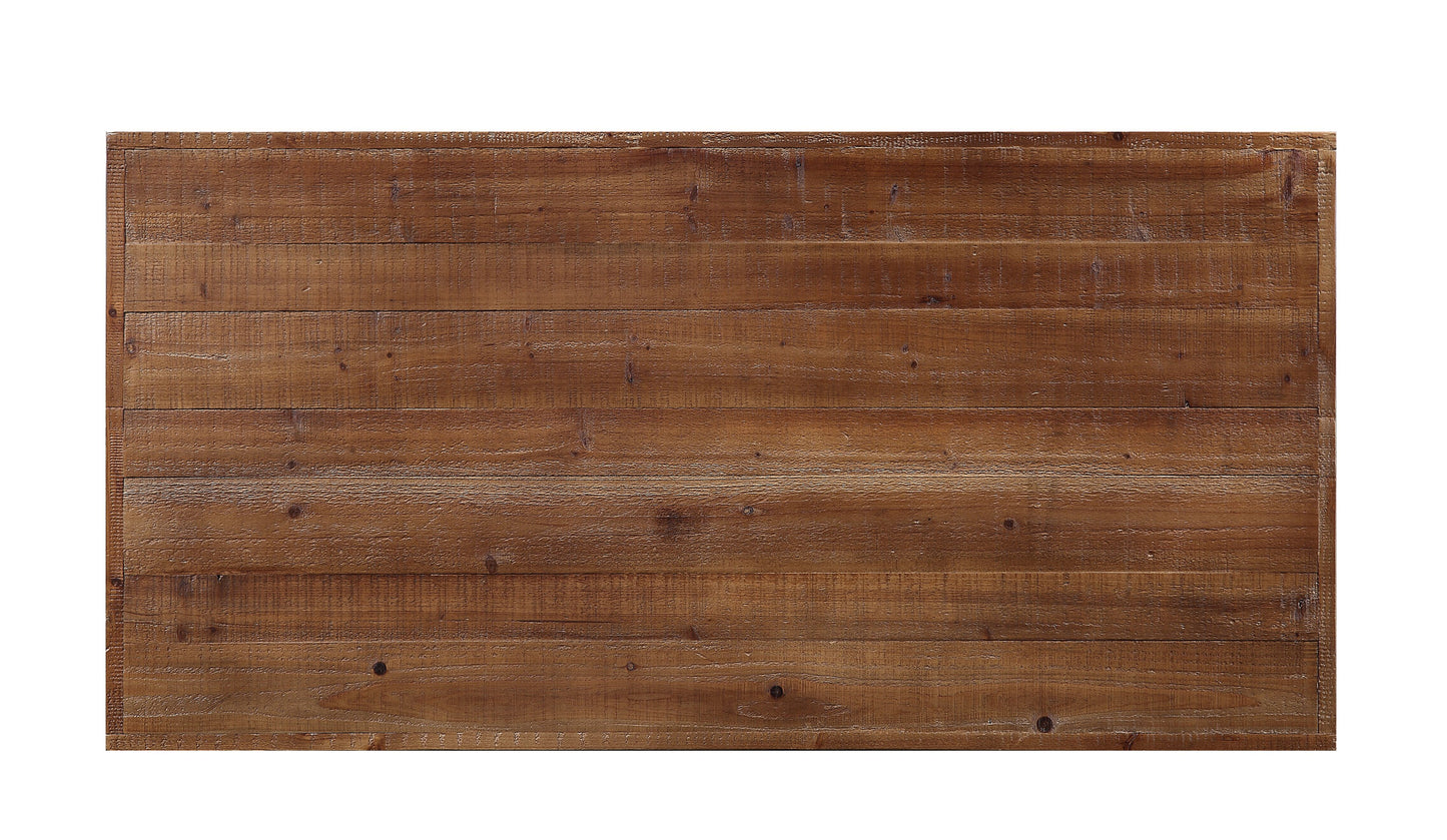 Black Oak Coffee Table with Storage Shelves