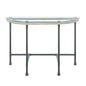 Brantley Clear Glass & Sandy Gray Finish Sofa Table