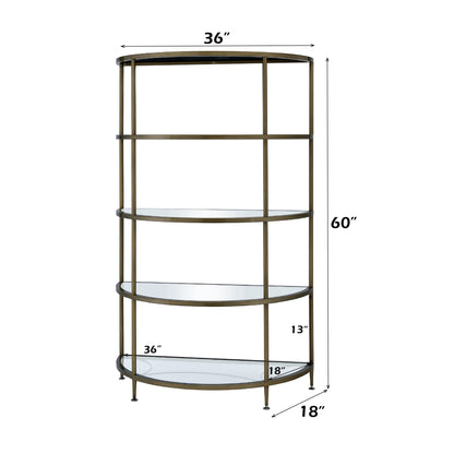 ADITYA Mirrored RACK - 5 Tier Shelves Display Unit