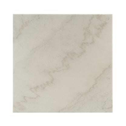Modern Marble Coffee Table with Metal Legs, Square Design for Living Room