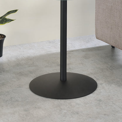 Cirillo End Table - Black Marble Glass Top for Living Room