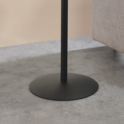 Cirillo End Table - Gray Marble Glass Top for Living Room