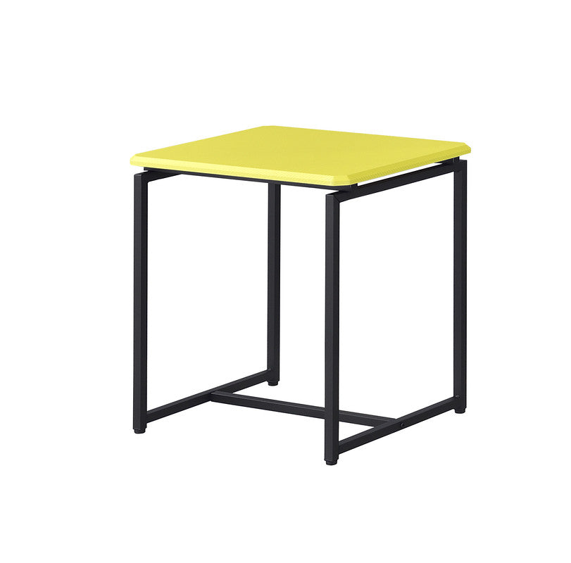 Yellow Carbon Fiber Coffee Table Set - 3 Piece for Living Room