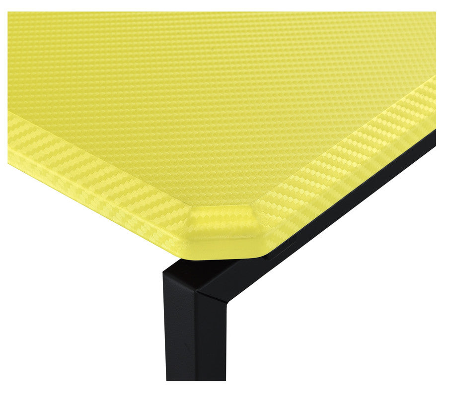 Yellow Carbon Fiber Coffee Table Set - 3 Piece for Living Room