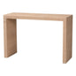 Modern Bohemian Natural Brown Jute and Wood Console Table