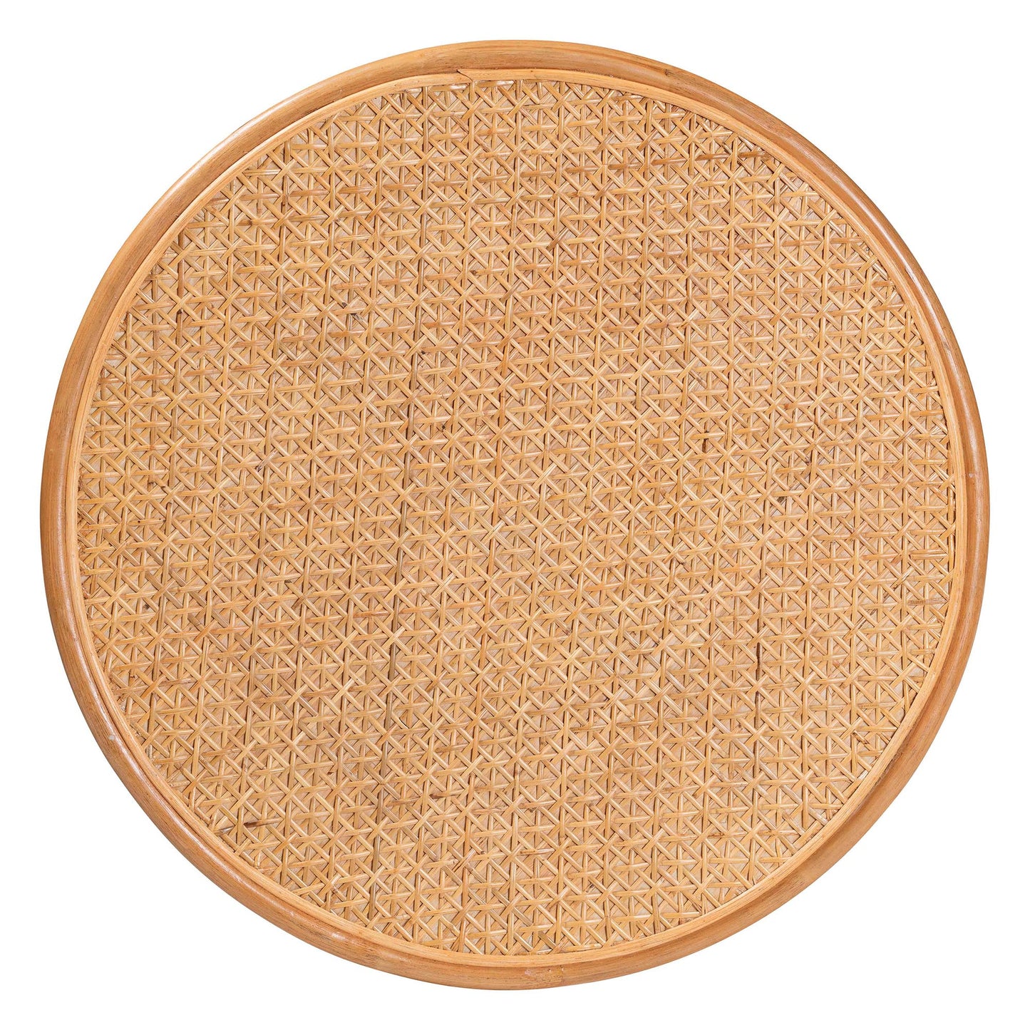 Honey Rattan Round Coffee Table - 31.5" Diameter