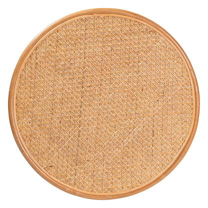 Honey Rattan Round Coffee Table - 31.5" Diameter