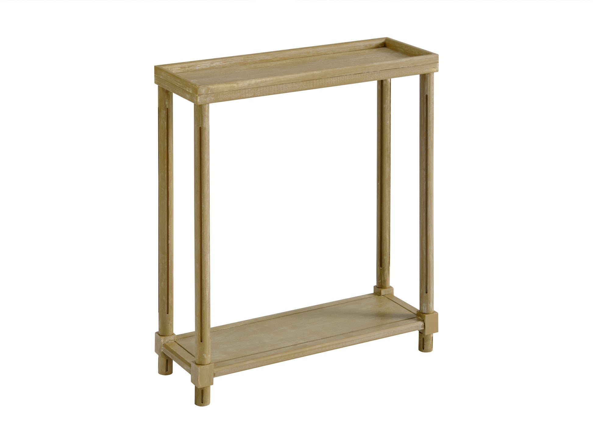 Distressed Oak Side Tables Set of 2