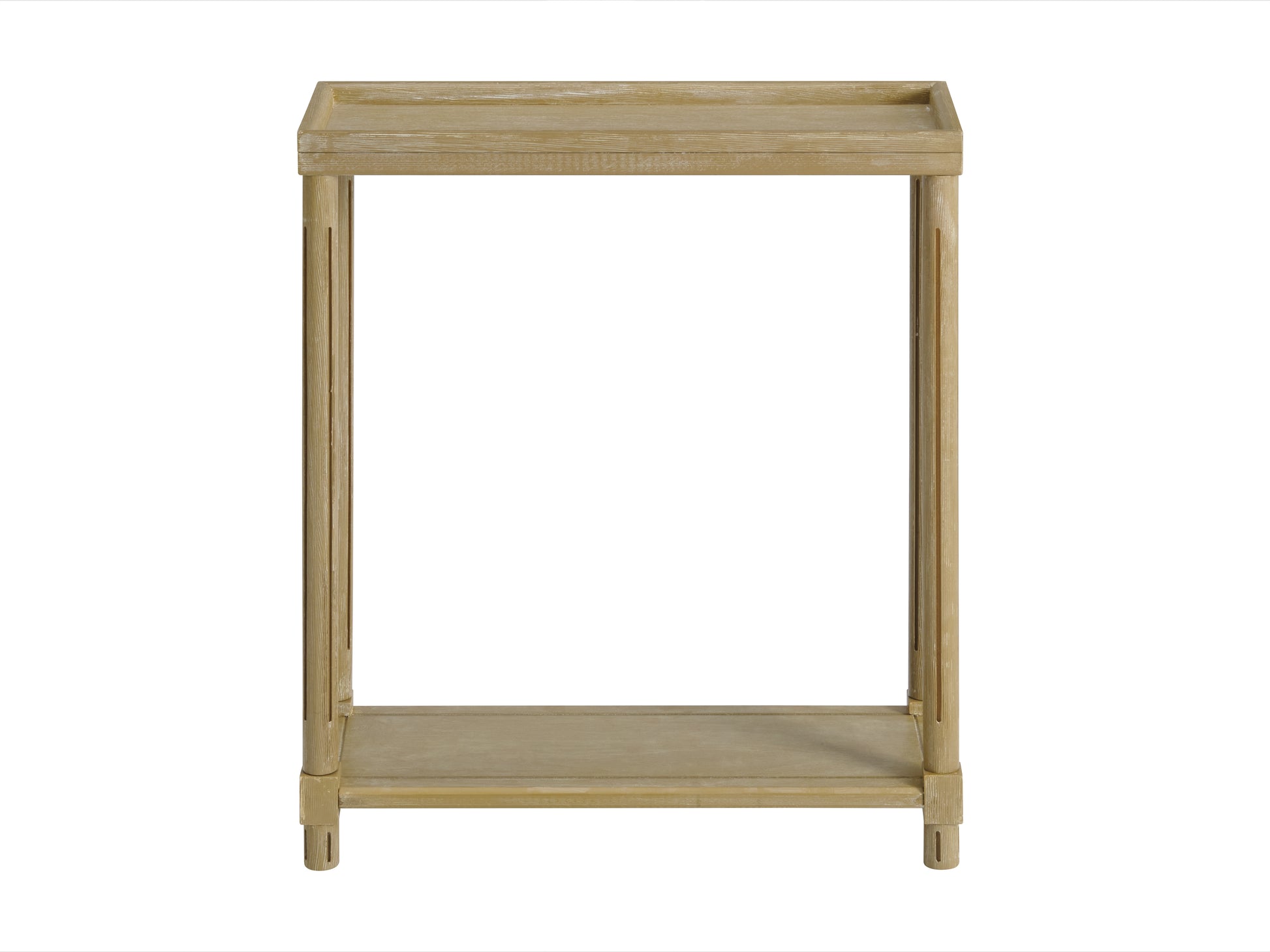 Distressed Oak Side Tables Set of 2